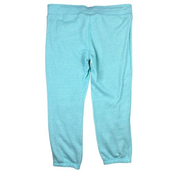 Live Love Dream by Aeropostale Cropped Jogger Lounge Pant  Women's L  Aqua Knit - Picture 2 of 6